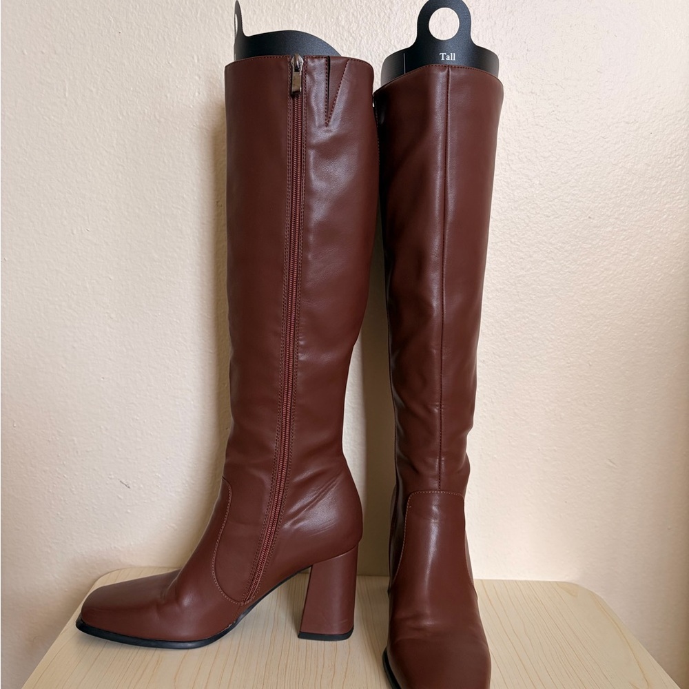 Modatope Verae Knee High Boots Brown 8